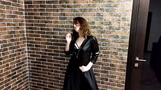 Passionate sex inside new dress