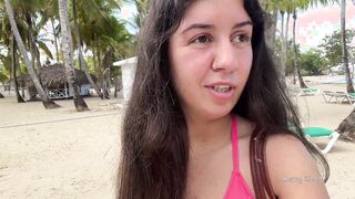 Kinky bimbos peeing on a outdoors beach right inside her