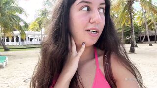 Kinky bimbos peeing on a outdoors beach right inside her