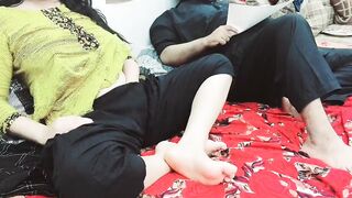 Barely Legal Masturbating Secretly Next To Father