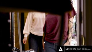 MODERN-DAY SINS - Casey Calvert and Arabelle Raphael Ask Casey's Ex-Bf For A 3 WAY!