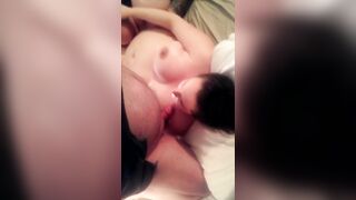 3-Way Hoe Ex-Wifey Sucks Husband while getting Eaten
