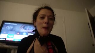 Cute Ex-Wifey Deep Throat Training in School bimbos Outfit