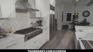 Tatted Tiny teen Year Older (Val Steele) Filled Up With Cum -
