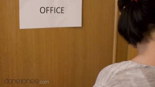 Dane Jones Teacher fucks Bae student Lady Dee bent over desk doggy