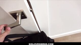 Cute Slender Blonde 18 Step Sister Family Plowed To Creamy