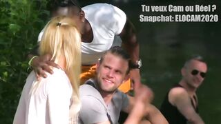 Jeune blonde francaise se fait enculer par un african