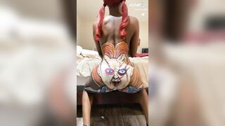 Black chucky butt twerking