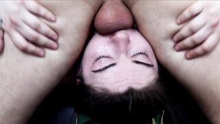The BEST Facefucking Of 2020! Amateur Barely Legal Deeply Throatfuck Bj