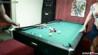 German Mother Nadja Seduce to Fuck by Stranger in Spielothek