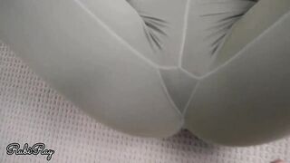 Ripped Yoga Pants And Big Creampie in Tight Twat Step Sis