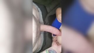 Blow job out into the open!