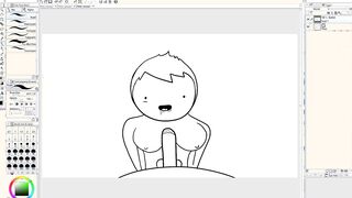 Making Of - point of view Shy Green Haired Skank Loves Cock More Than Anything (Speed Paint)