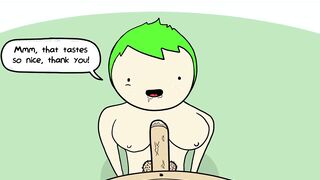 Making Of - point of view Shy Green Haired Skank Loves Cock More Than Anything (Speed Paint)