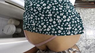 My stepsister showed me her new dress Part 01