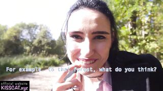 Outside Agent Pickup Russian School Girl and Almost Cum into Cunt