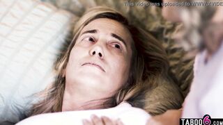 Angry dad fucks his slender 18 step daughter Lola Fae inside