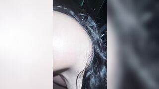 Snowbunny loves BBC cum on her face