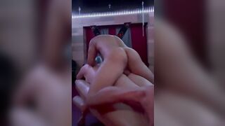 My vampire Master spread my holes fucking me with his fist into my cunt and his dick inside my booty