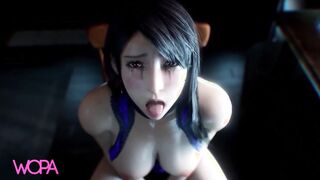 Throwing cum in Tifa Lockhart's mouth - [ WOPA ] 3D HD