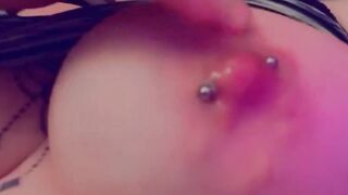 Having Fun with rough pierced nipples