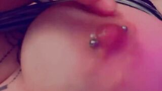 Having Fun with rough pierced nipples