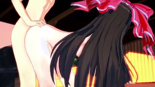 (point of view) REIMU HAKUREI TOUHOU ANIMATED