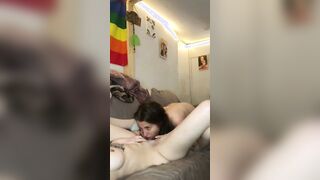 Babygirl licks this snatch nice an slow