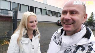 DEUTSCHLAND REPORT - Huge Natural Titted German Blonde Mia Bitch Gets Seduced And Plowed - AMATEUR EUROPEAN