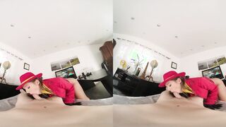 Big Titted April Olsen As Villain CARMEN SANDIEGO Handcuffs And Fucks You VR Porn