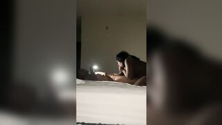 Daddy Shoves Dick into African Throat