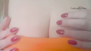 I moan a lot and play with my body into a very short dress for you!