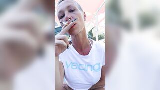 Smoking Inside My BB Tee and Bikini