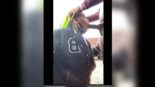 PULLED TO HIS JOB SITE AND BLOWN HIS COCK