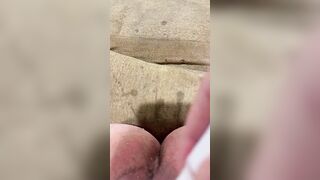 Unshaved vagina play