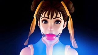 Chun-Li Struggling inside Bdsm