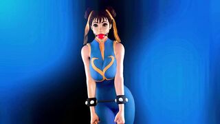 Chun-Li Struggling inside Bdsm
