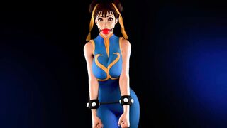 Chun-Li Struggling inside Bdsm