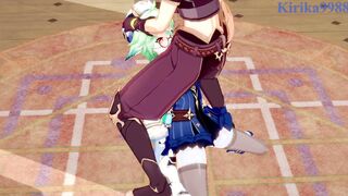 Sucrose and Aether have insane sex inside the atelier. - Genshin Impact Cartoon