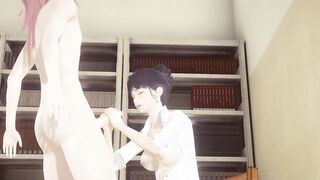Cartoon Uncensored - Shoko jerks off and ejaculates on her