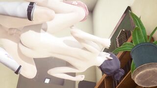 Cartoon Uncensored - Shoko jerks off and ejaculates on her