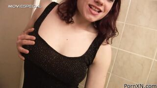Peeing liking bitch taking dick