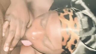 African Deep throat till nutt