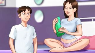 Summertime Saga: StepBrother Give Long Sex Toy To His StepSister, She Went Dirty-Ep74