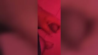 I put my hand inside my hubby's friend's panties and get scared with size