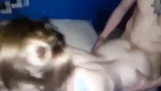 Amateur hotwife splitroasted by husbands friends