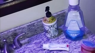 Professors cheating bimbo wifey blows my penis at college party. Facial 