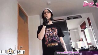 pov fellatio with smoking from German amateur 18 year old at home