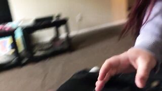 Had to got the oral sex while I dropped a bag