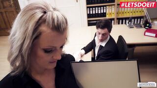 BUMSBUERO - Long Titted Vixen Secretary Offers Boss A Helping Hand And Her Twat - LETSDOEIT